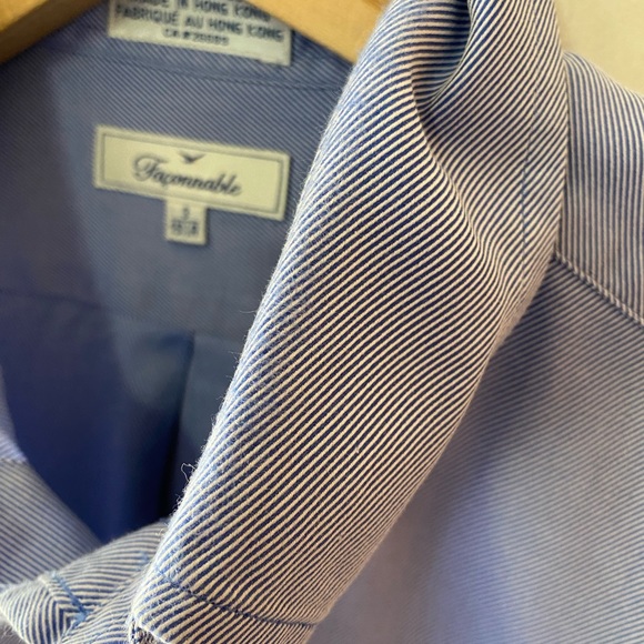 FACCONABLE Men’s Button Down Dress Shirt - Picture 2 of 6